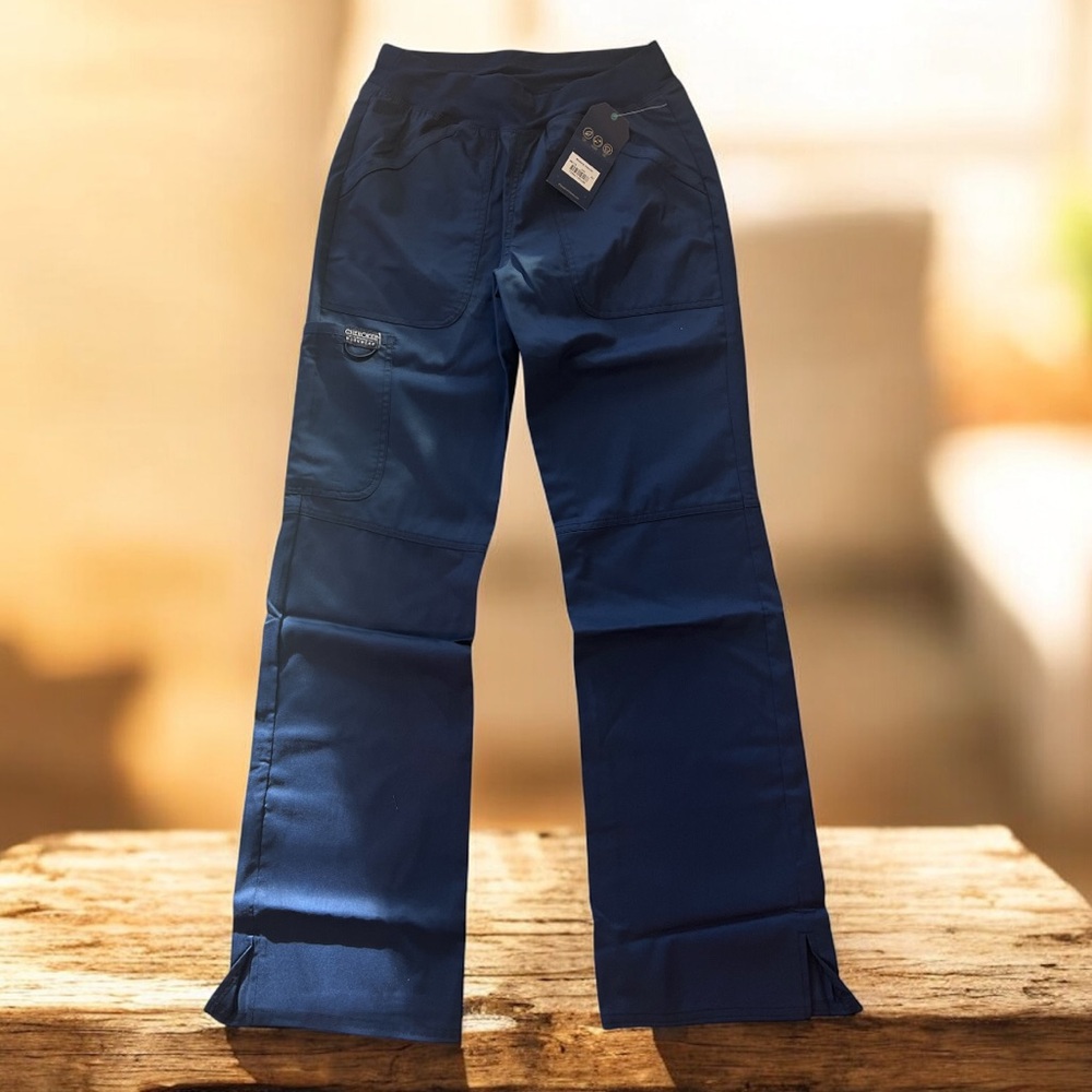 Cherokee Workwear Revolution WW110 Navy Scrub Pants XS‎ NWT Modern Classic